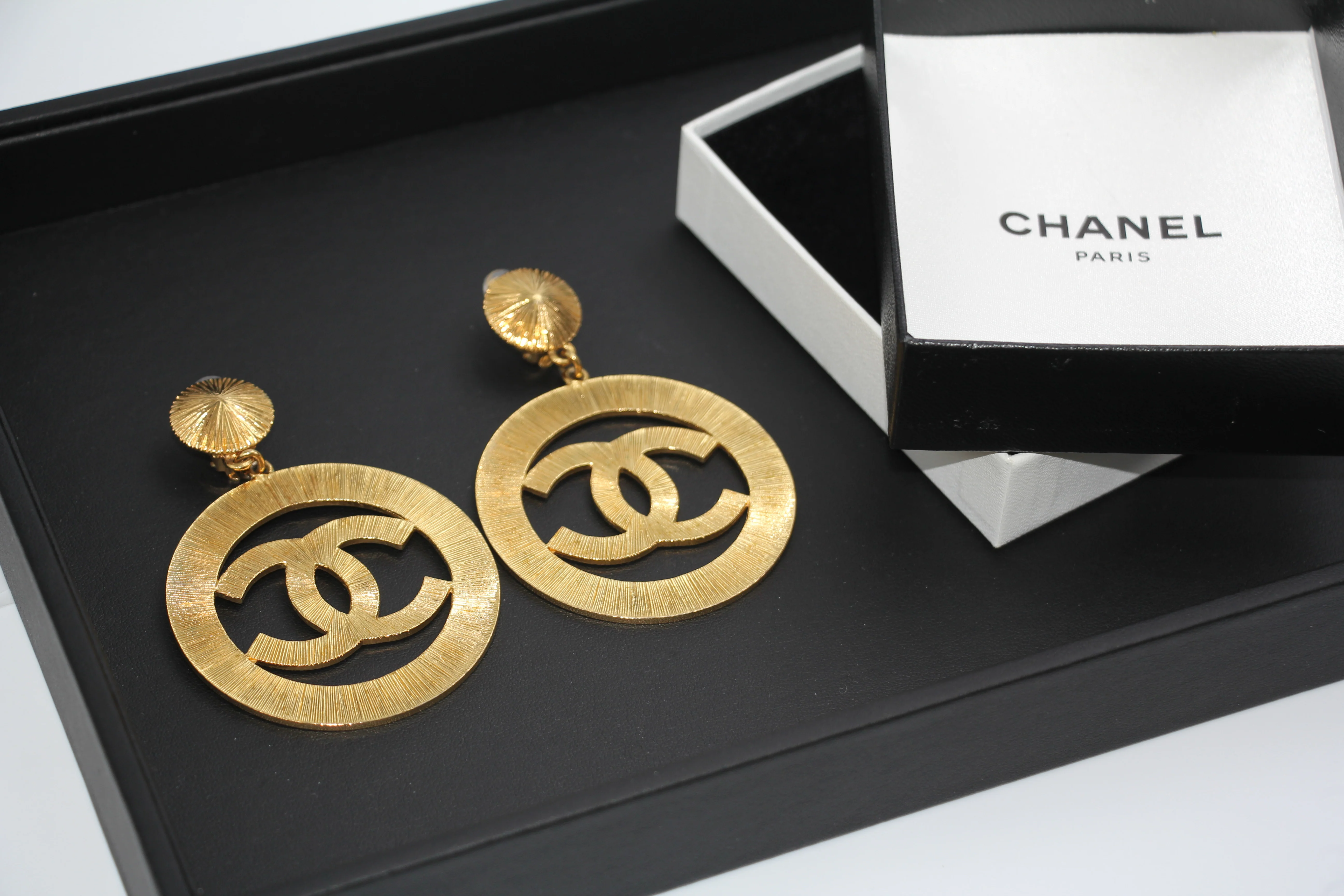 Chanel Logo Earrings - Image 2