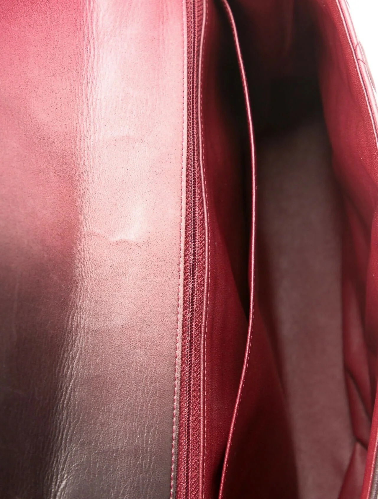 Chanel Maxi Ombre Degradé Pink Burgundy Quilted Leather Classic Single Flap Bag - Image 8