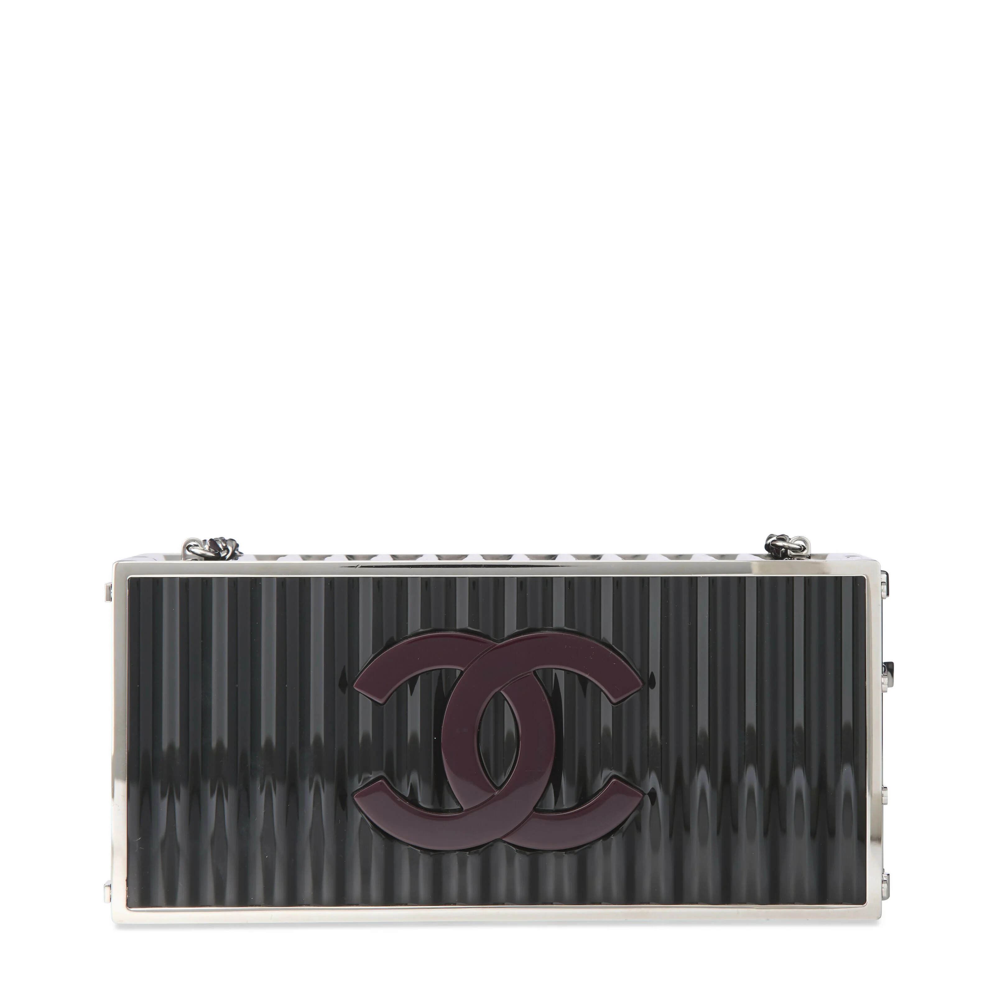 Chanel Métiers d’Art Paris–Hamburg Black Lucite Shipping Container Evening Bag 2018 - Image 2