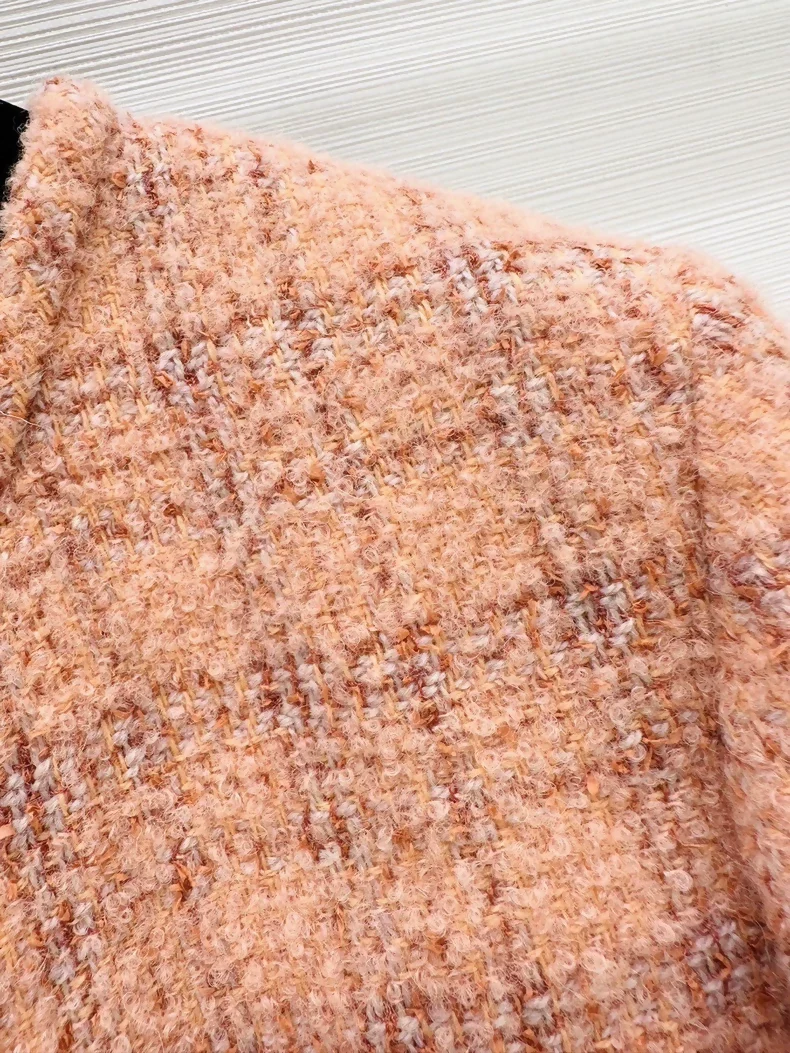 Chanel 24A light orange jacket, - Image 3