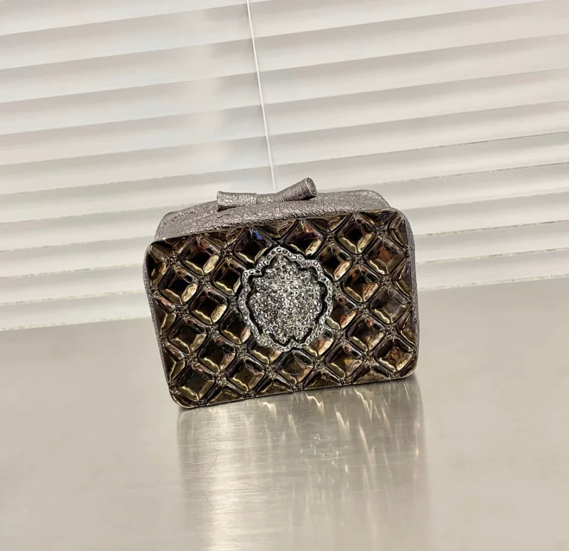 Chanel Minaudière Moscow Leo Runway Rare Metal Clutch - Image 2
