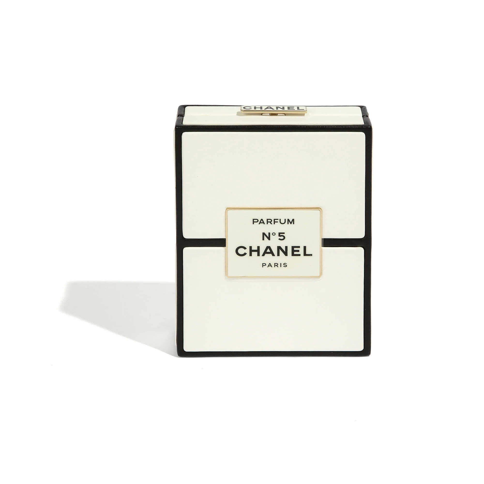 Chanel No.5 Perfume Box Minaudière Clutch Bag 2021 - Image 2