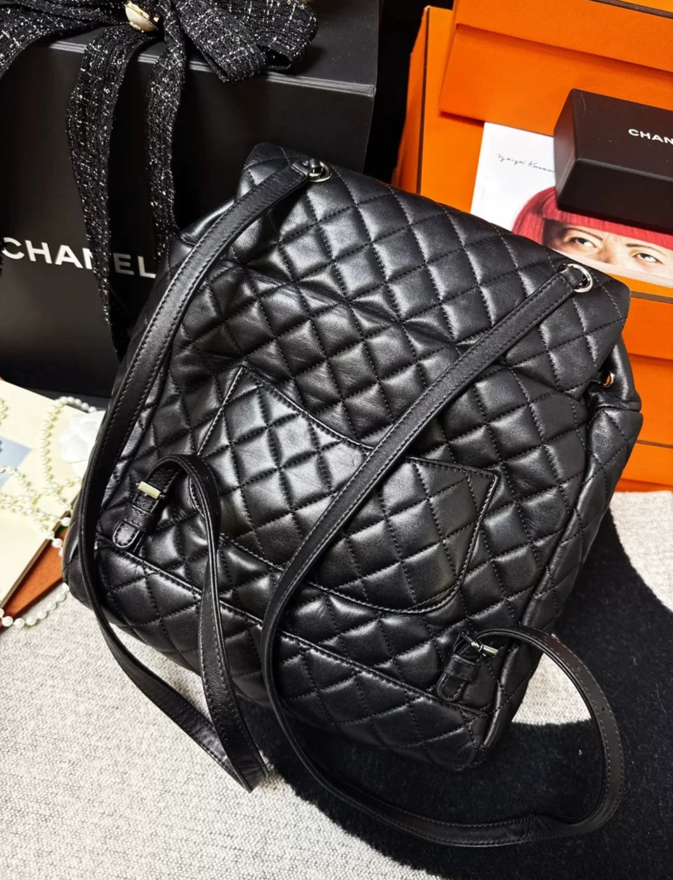 Chanel Paris-salzburg Black Leather Backpack - Image 2