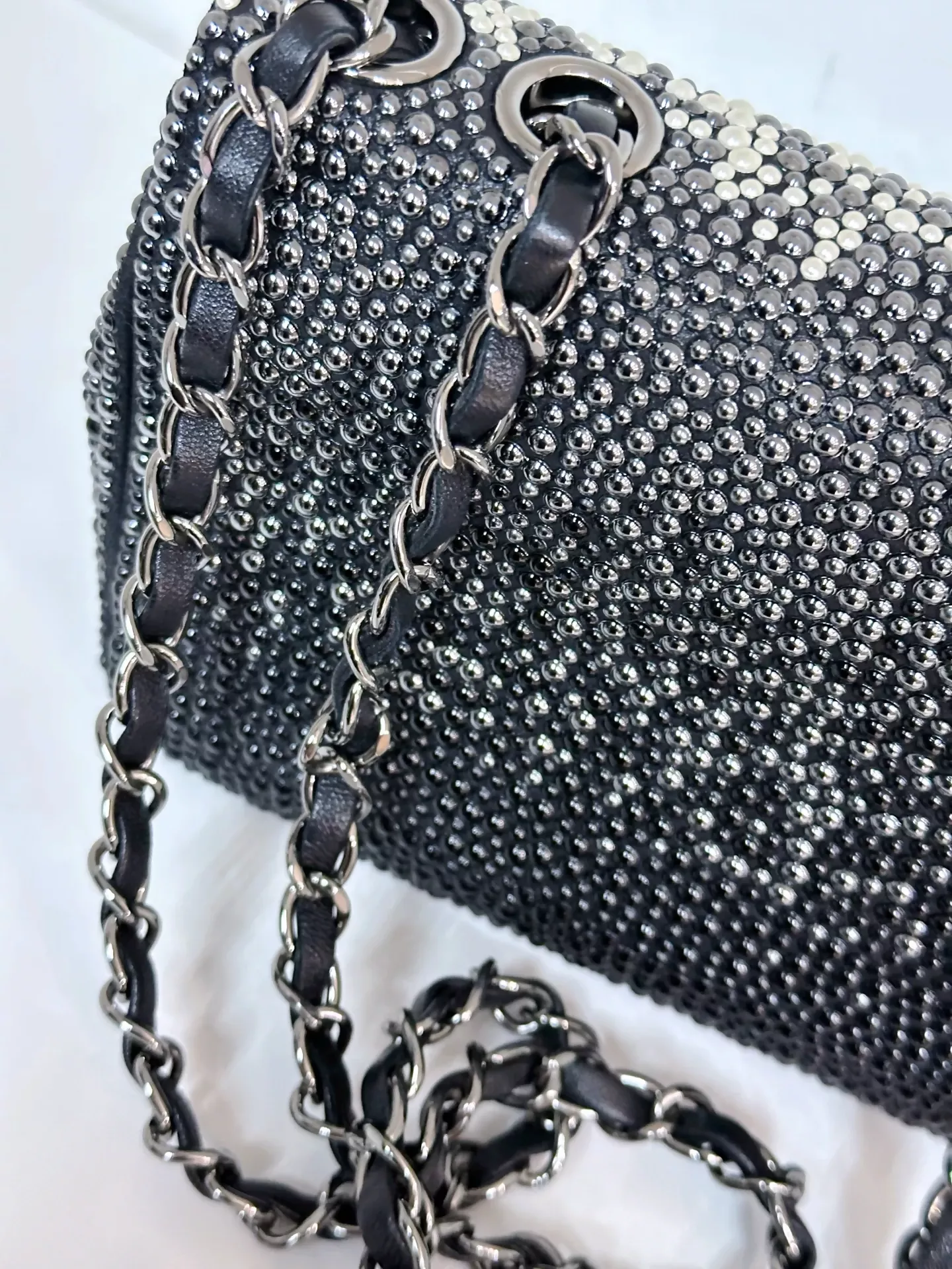 Chanel Pearls & Beads Mini Classic Single Flap Bag - Image 10