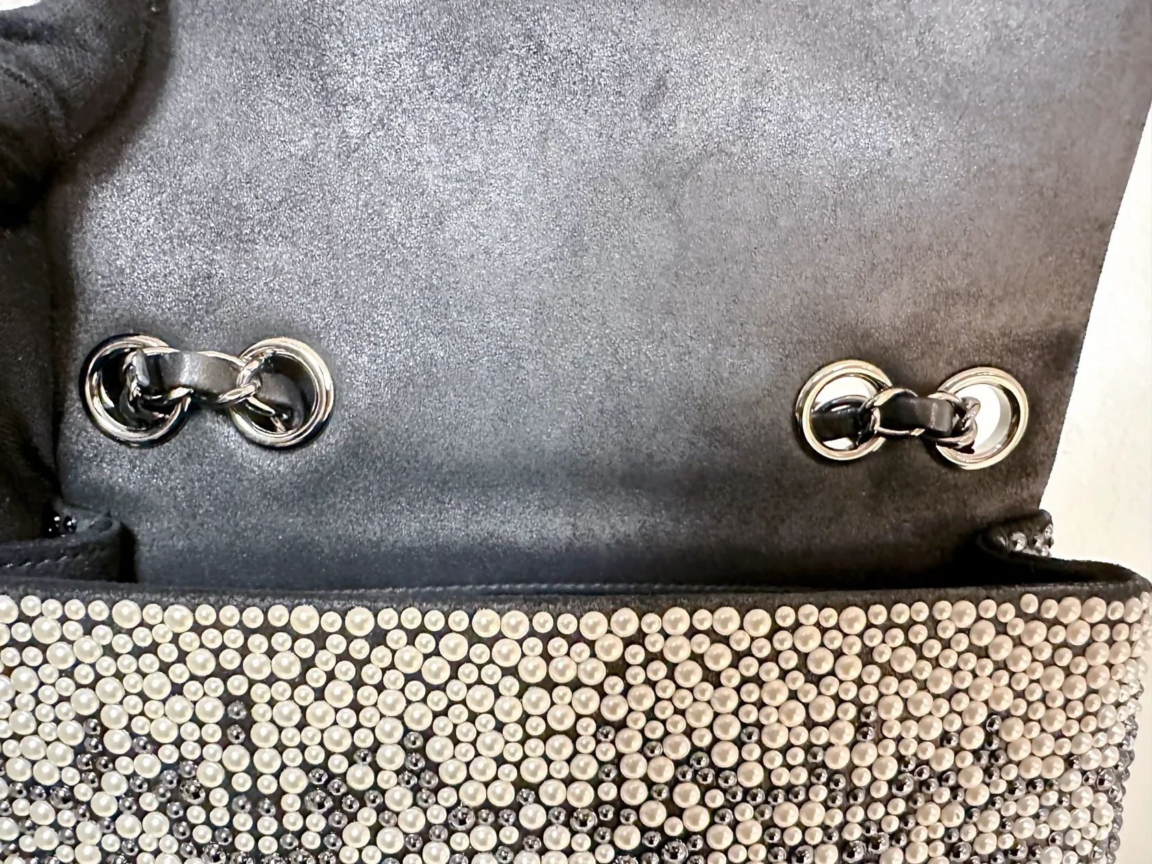 Chanel Pearls & Beads Mini Classic Single Flap Bag - Image 12