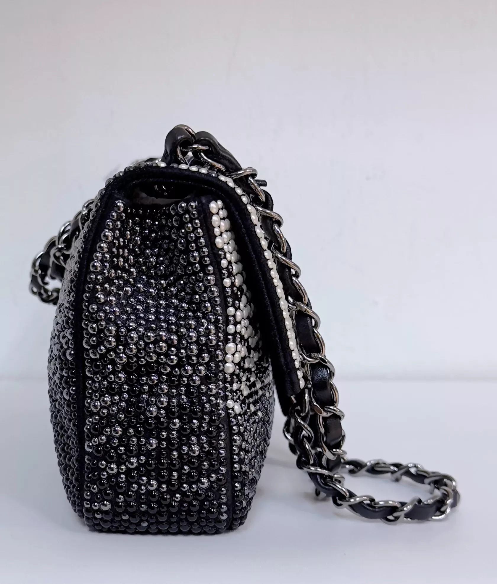 Chanel Pearls & Beads Mini Classic Single Flap Bag - Image 8