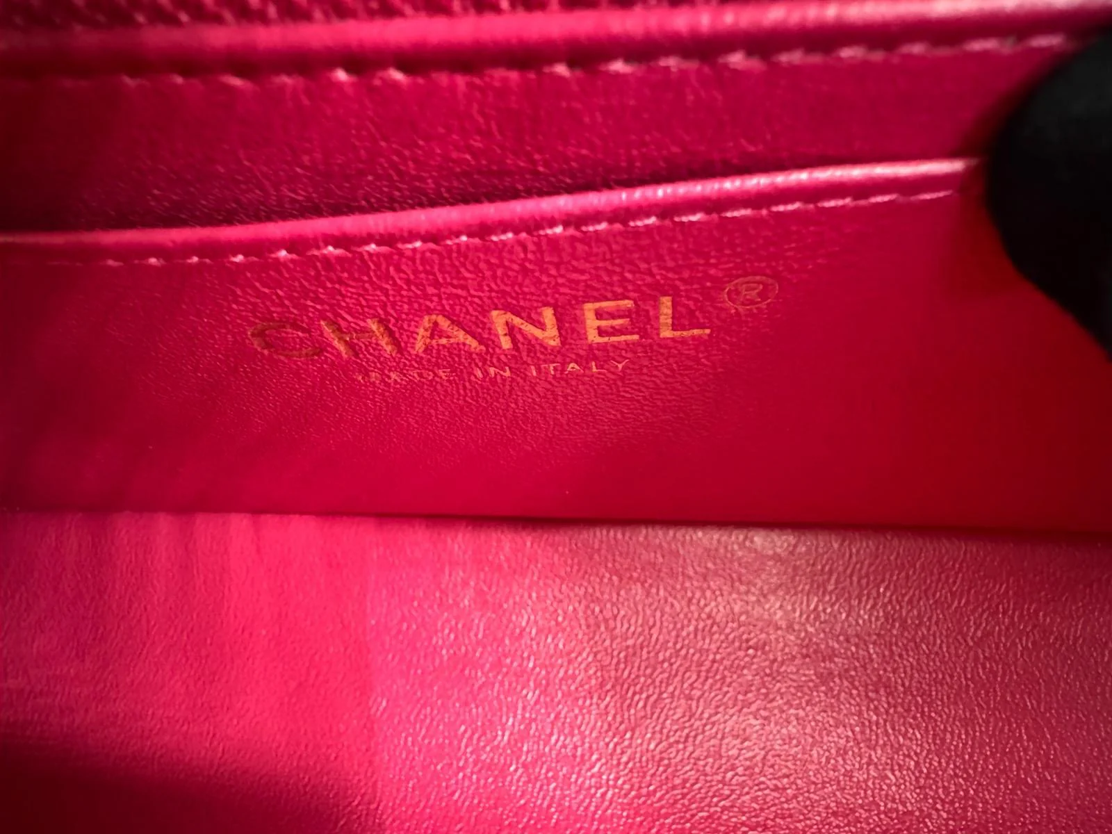 Chanel pink Lambskin Chevron Quilted Medium Double Flap - Image 16