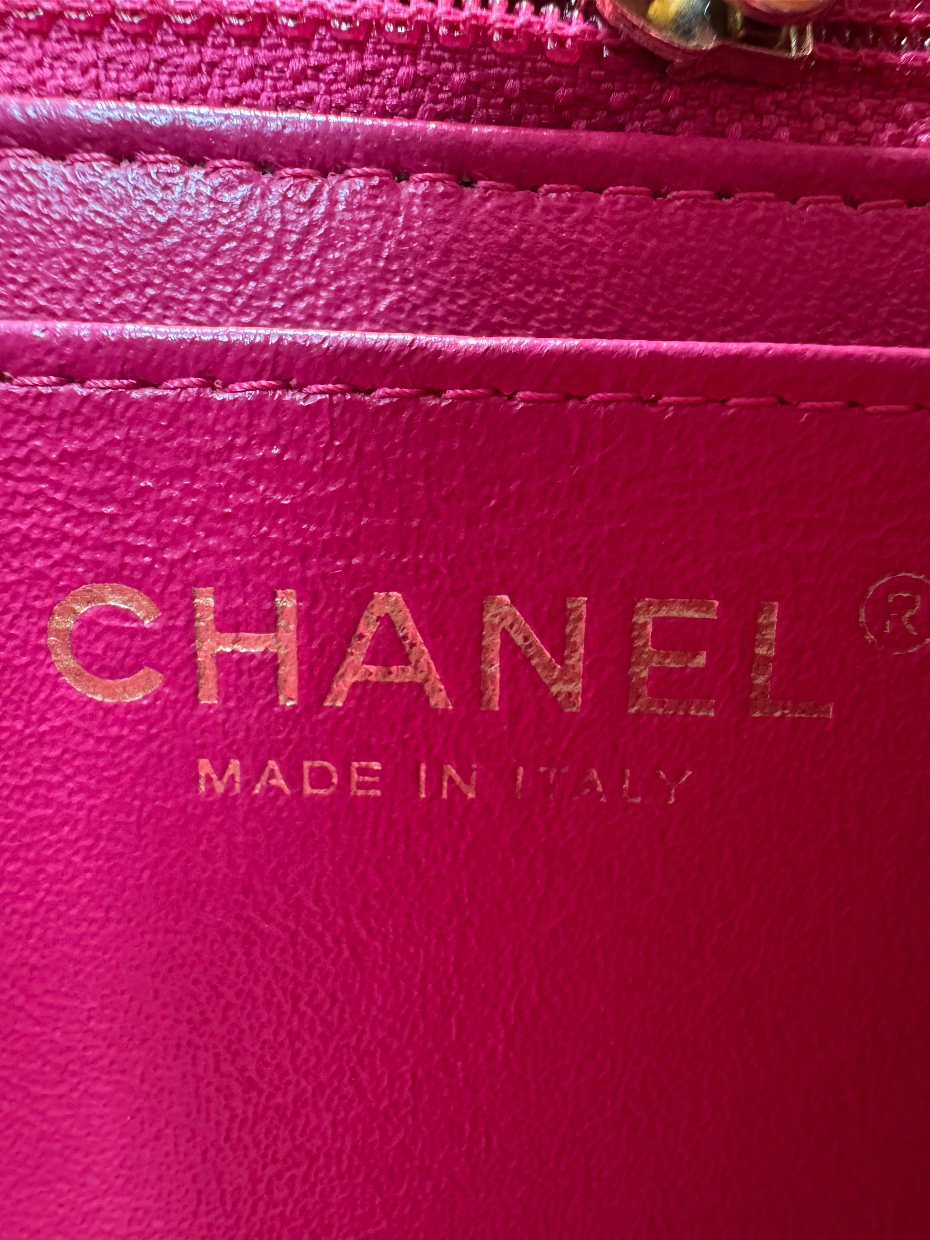 Chanel pink Lambskin Chevron Quilted Medium Double Flap - Image 22