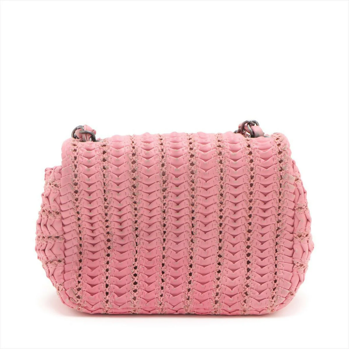 Chanel Pink Paris Seoul Mini Crochet Lambskin Flap Bag - Image 2
