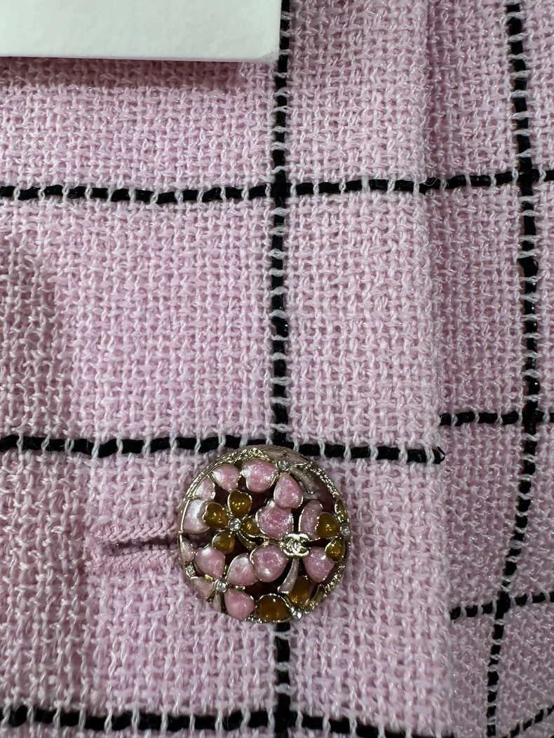 Chanel 24S pink plaid vest - Image 2