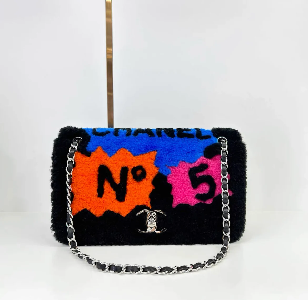 Chanel Pop Art Shearling Lamb Flap - Image 3