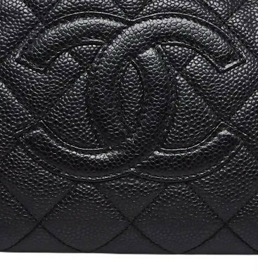Chanel PPT Black Quilted Caviar Leather Petite Timeless Shopping Tote Bag GHW - Image 5