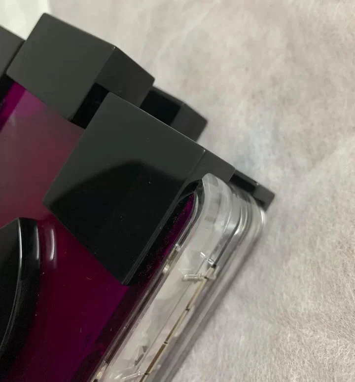 CHANEL Purple/Black Plexiglass Boy Lego Clutch Bag - Image 5