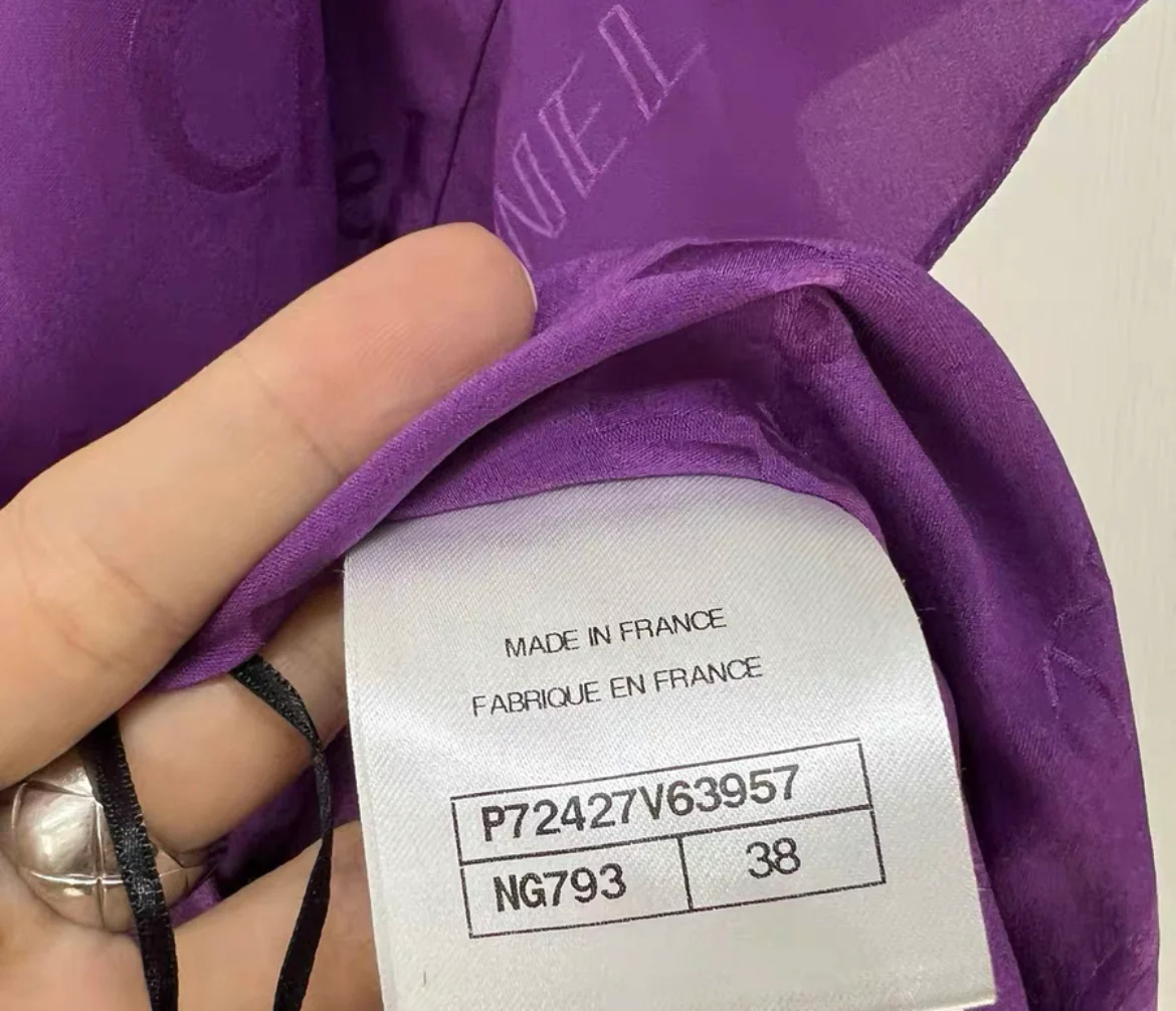 Chanel purple caftan size 38 - Image 3