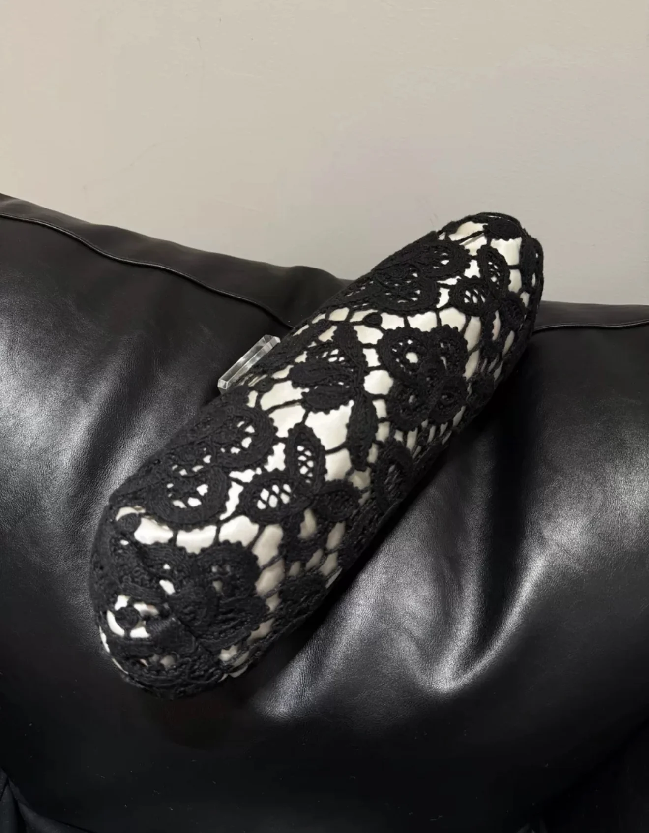 Chanel rare perfume bottle buckle lace evening bag - Image 5