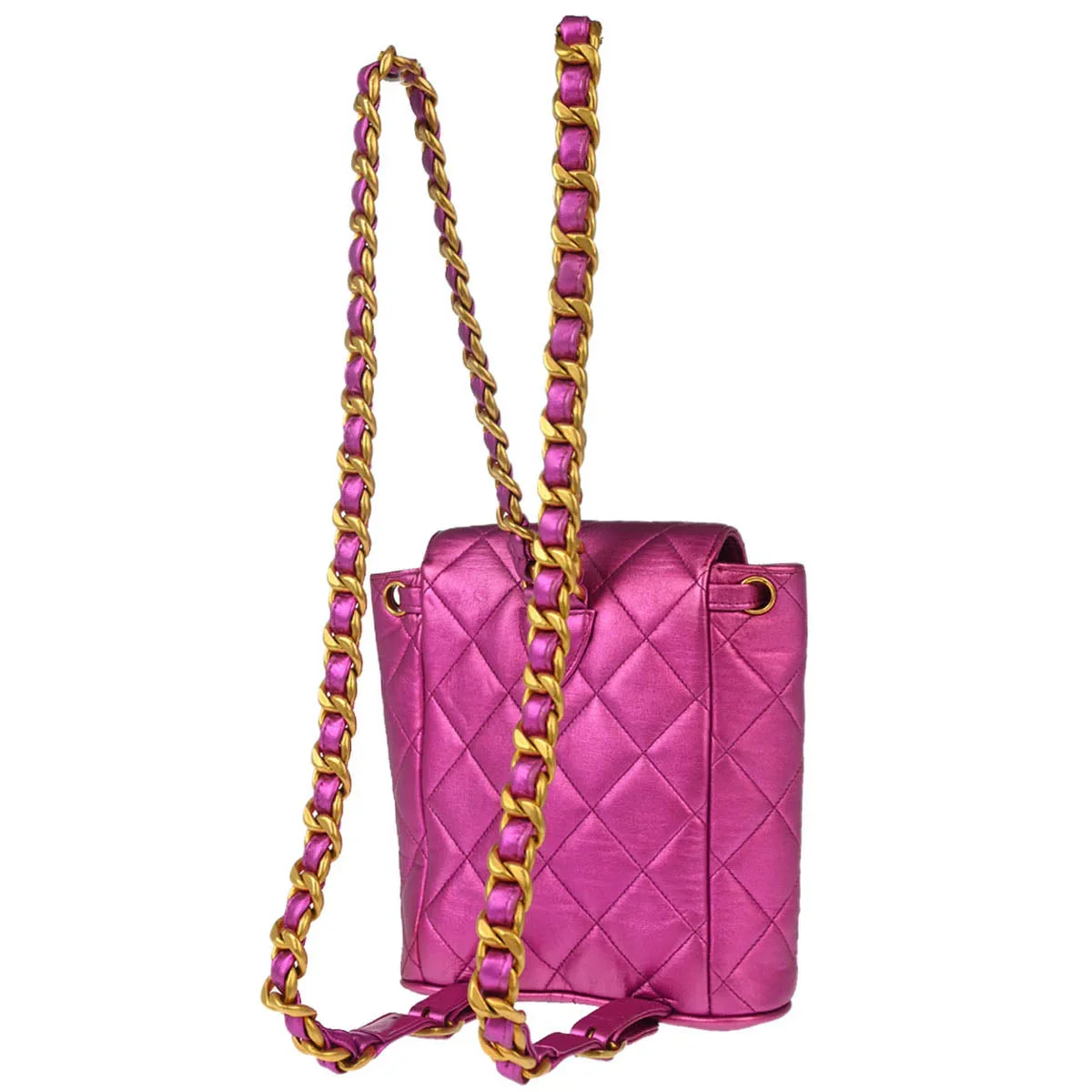 Chanel Rare Pink Lambskin Duma Backpack Small - Image 2