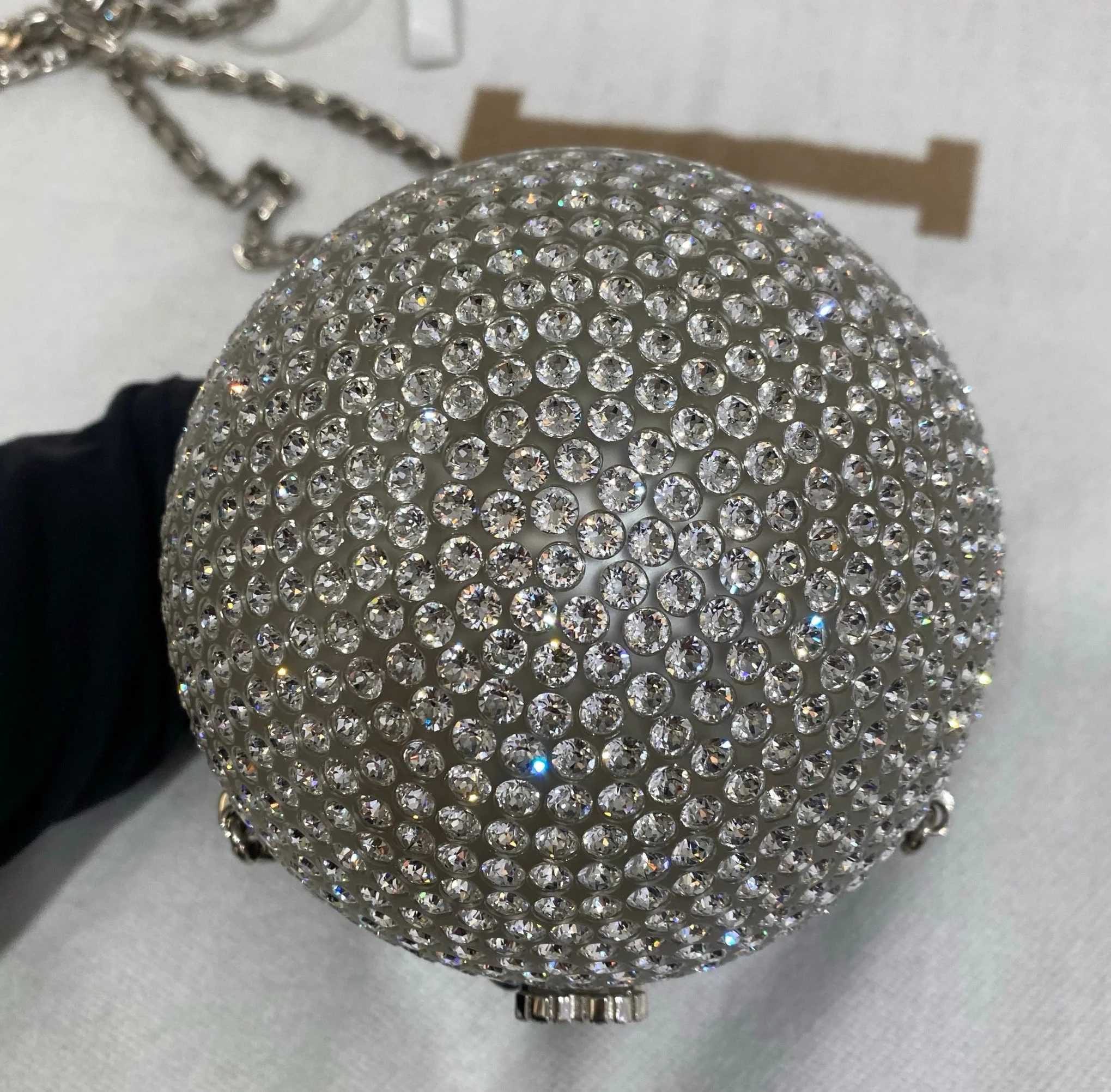 Chanel Runway Round Crystal Ball evening bag - Image 3