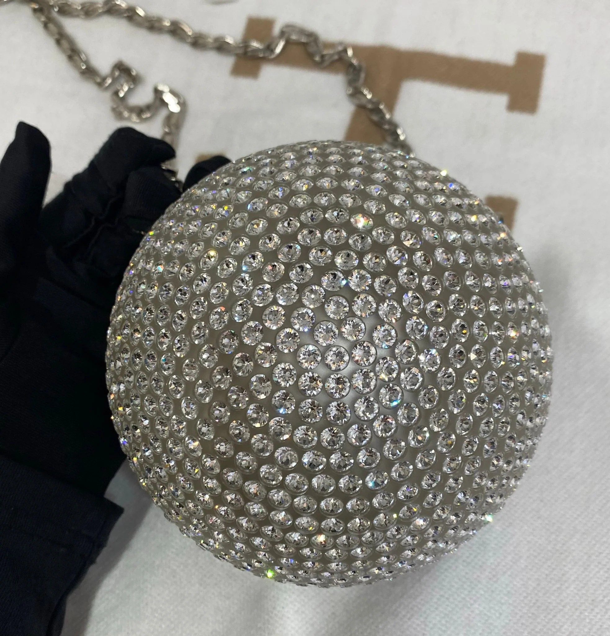 Chanel Runway Round Crystal Ball evening bag - Image 4