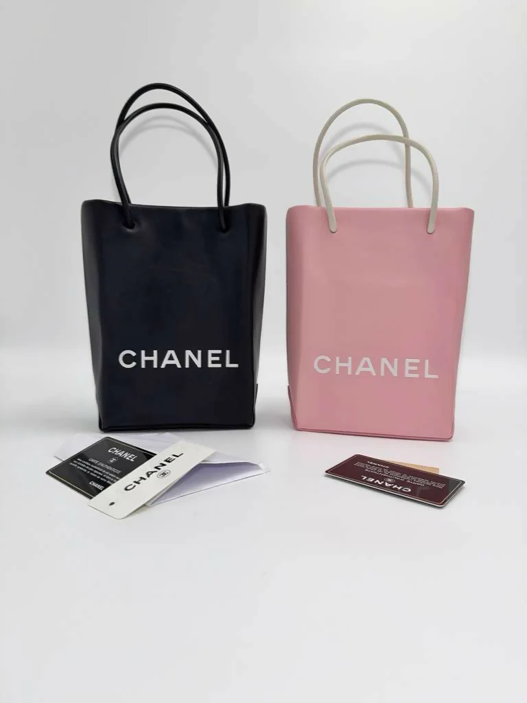 Chanel S/S 2009 Leather Essential Shopper Tote – Pink (New/Unworn) - Image 2