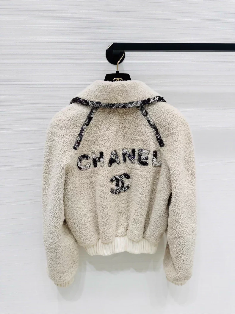 Chanel 19B shearling coat - Image 2