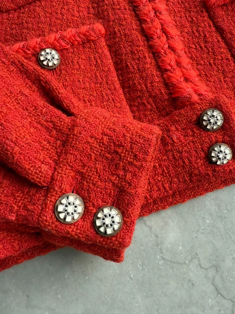 Chanel red tweed jacket - Image 2