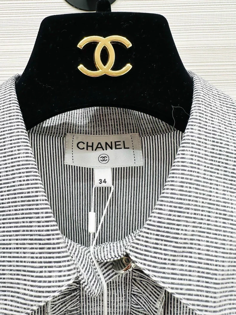 Chanel 24S grey ruffled shirt - Image 2