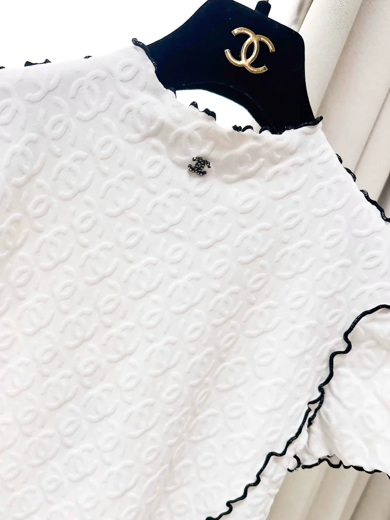 Chanel 25S White & Black Top - Image 2