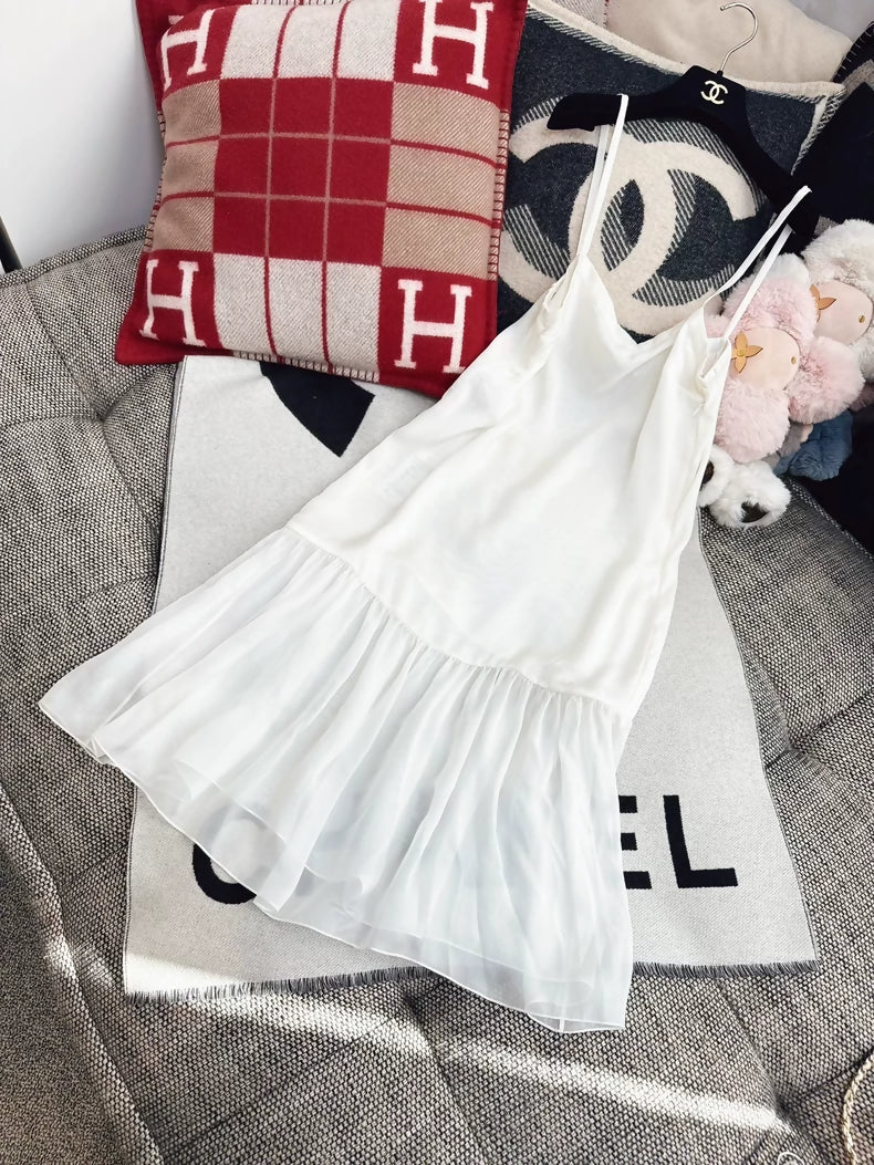 Chanel 25S white silk dress - Image 6