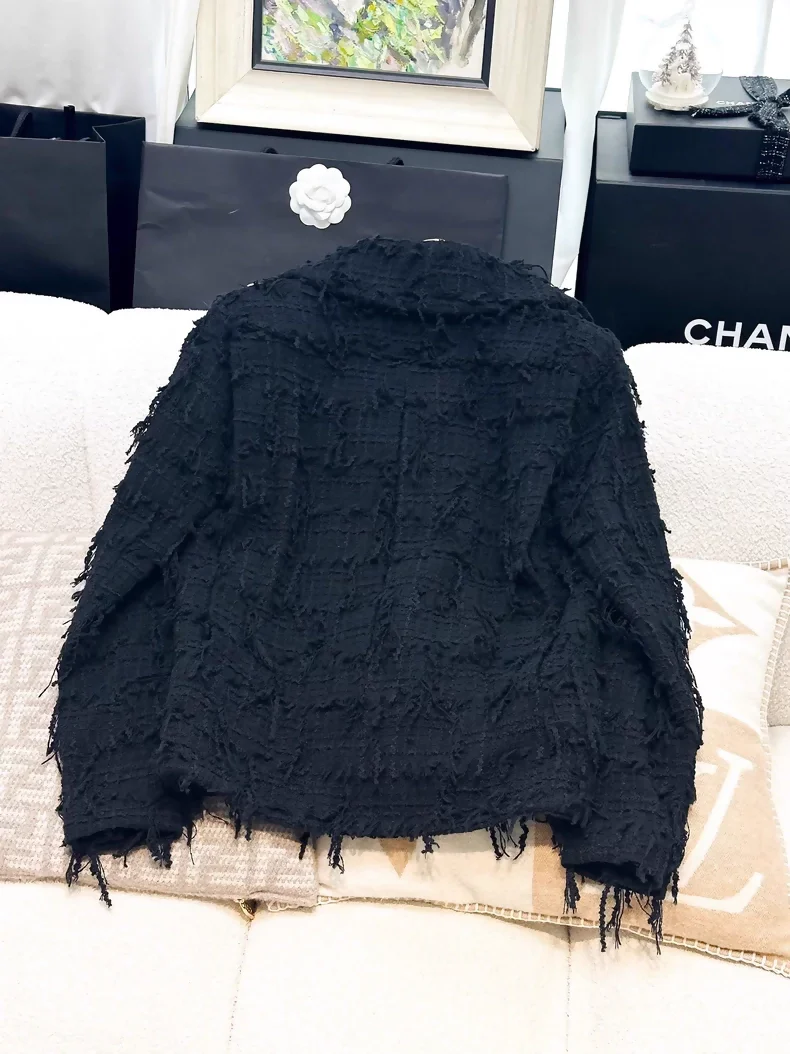 Chanel 22p black fringed jacket - Image 3
