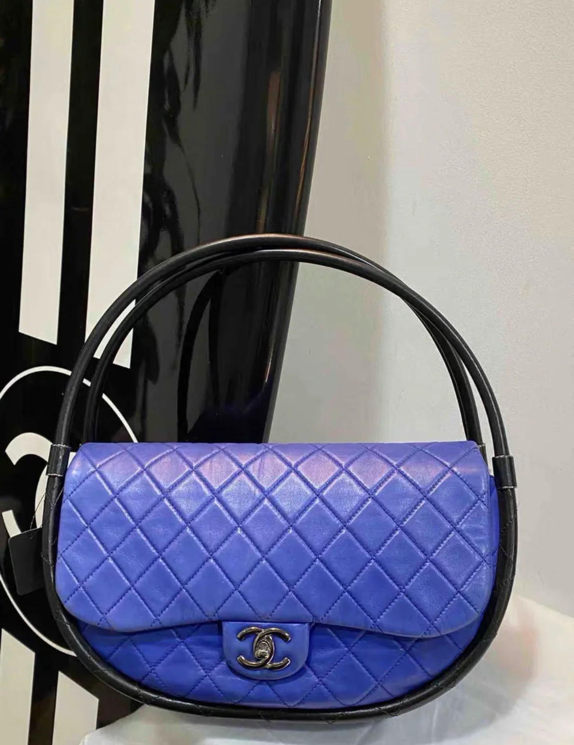 Chanel SS13 Hula Hoop Bag Blue - Image 3