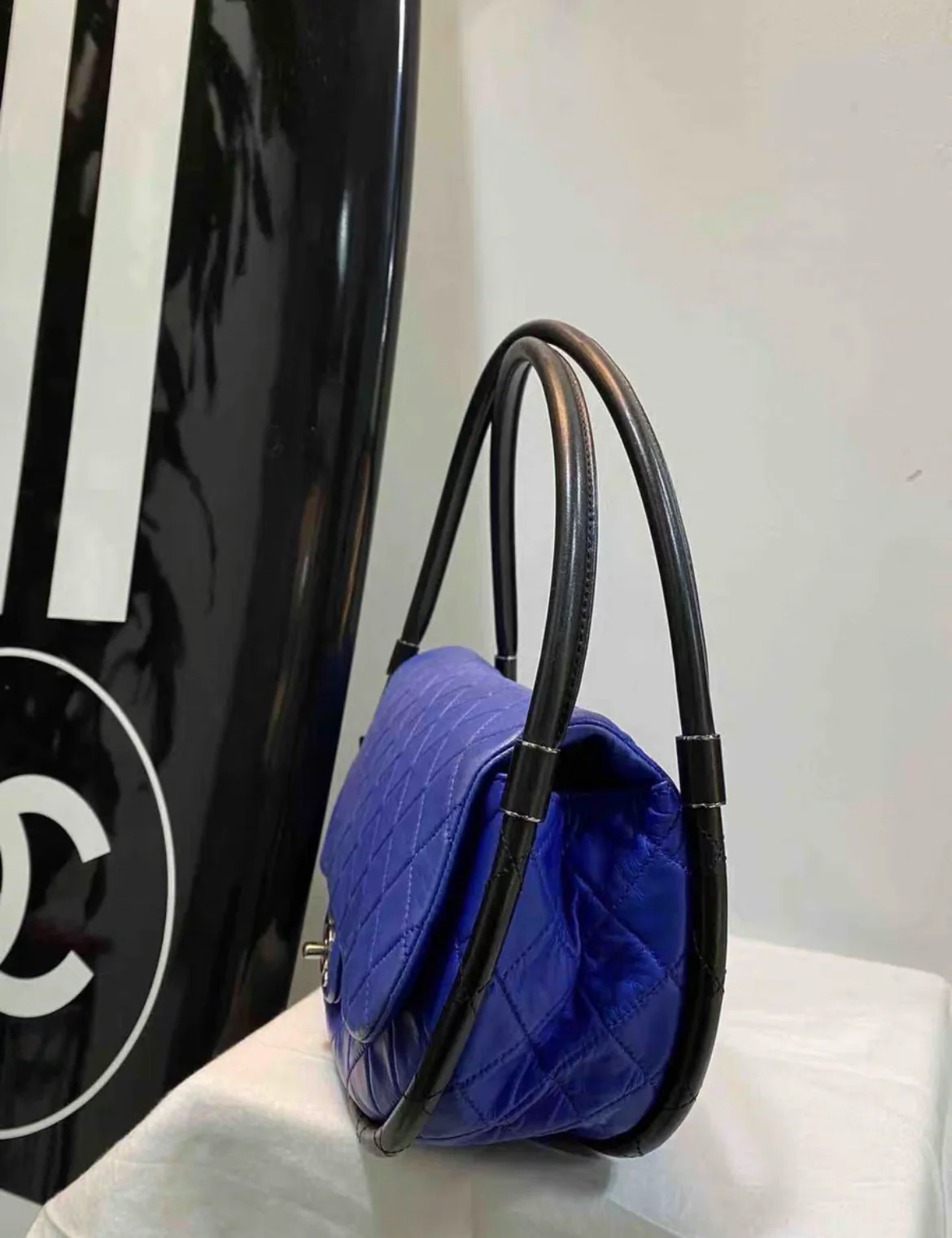 Chanel SS13 Hula Hoop Bag Blue - Image 4