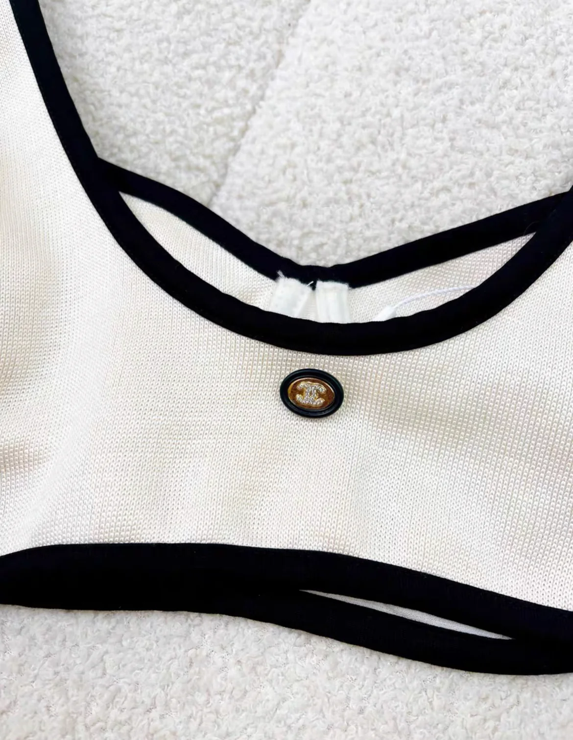 Chanel SS21 Silk Bustier Crop Top - Image 4