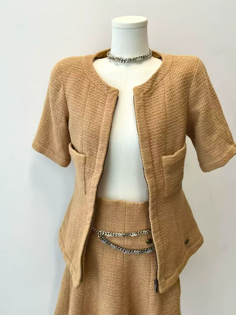 Chanel Supermarket Collection 14B, mustard yellow jacket & skirt - Image 2