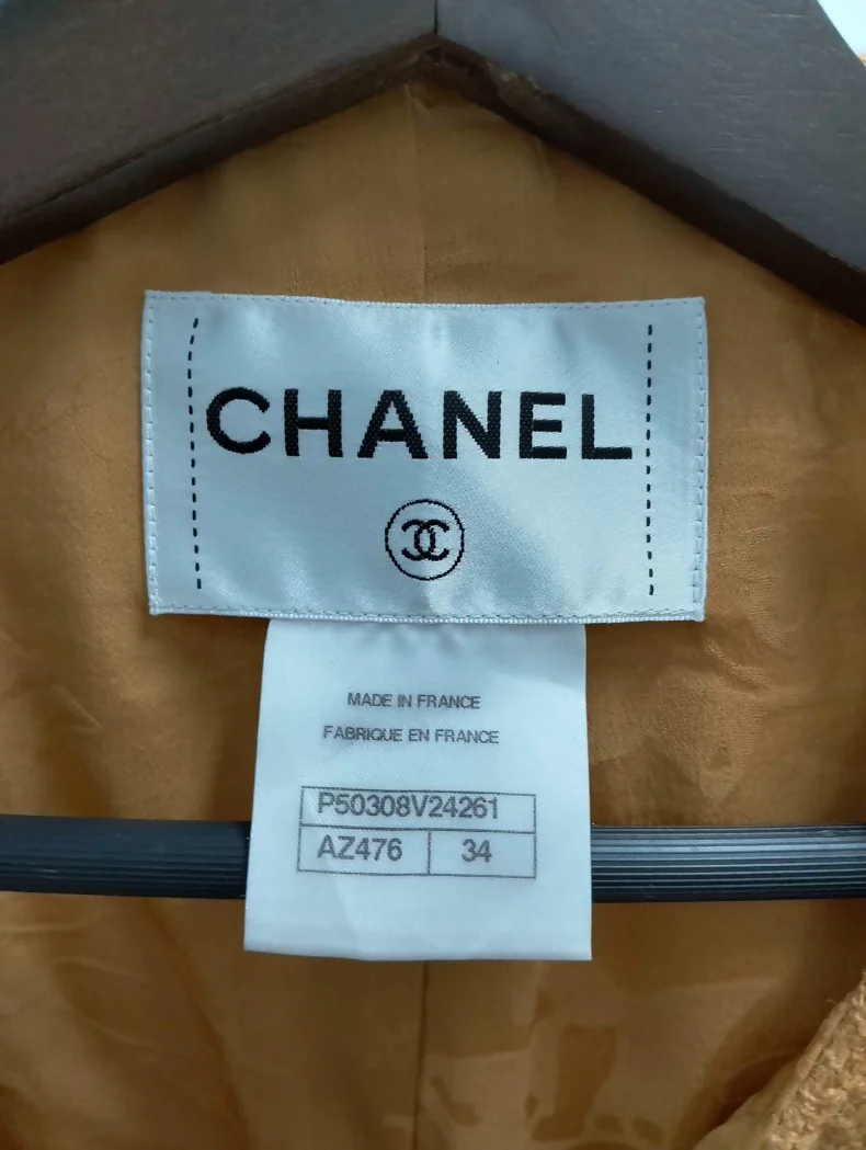 Chanel Supermarket Collection 14B, mustard yellow jacket & skirt - Image 3