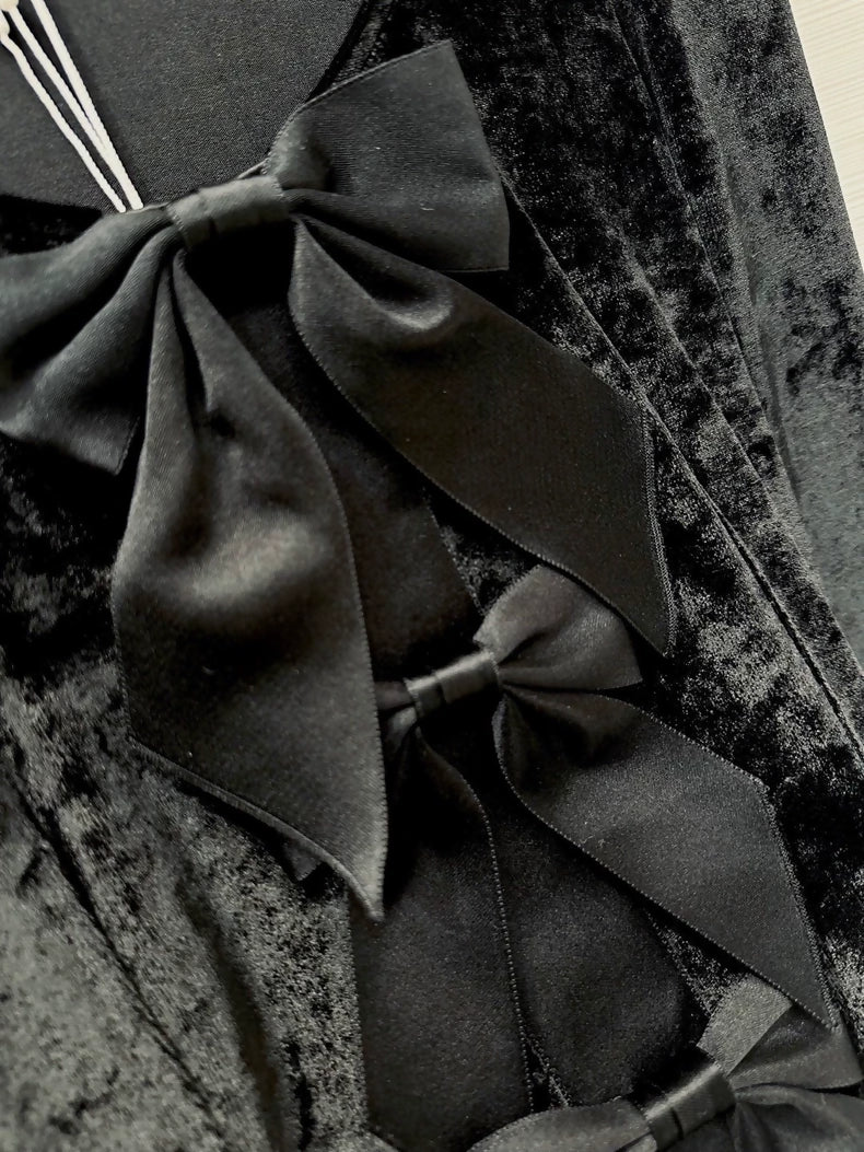 Chanel 25k velvet top with bows - Image 3