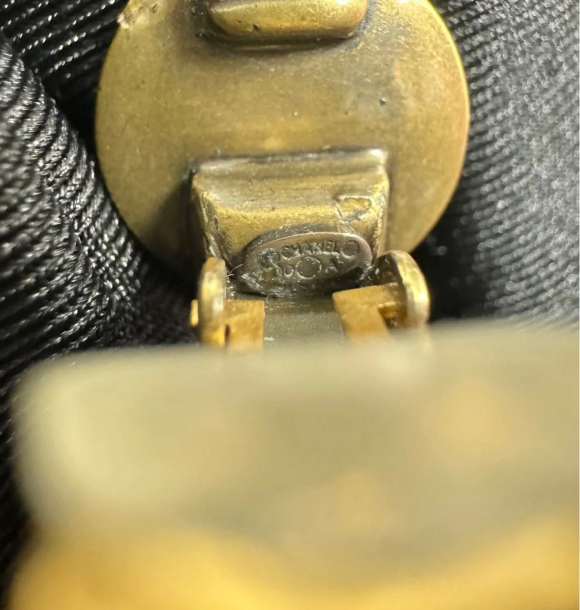 Chanel Vintage 00A Glazed Red Vintage Round Gold Hoop Earrings - Image 12