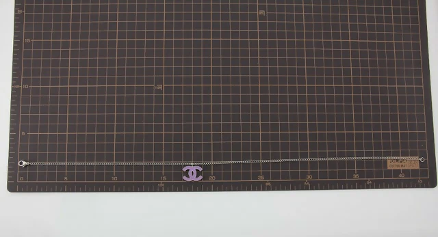 Chanel Vintage 04P Enamel Pink Purple CC Necklace - Image 9