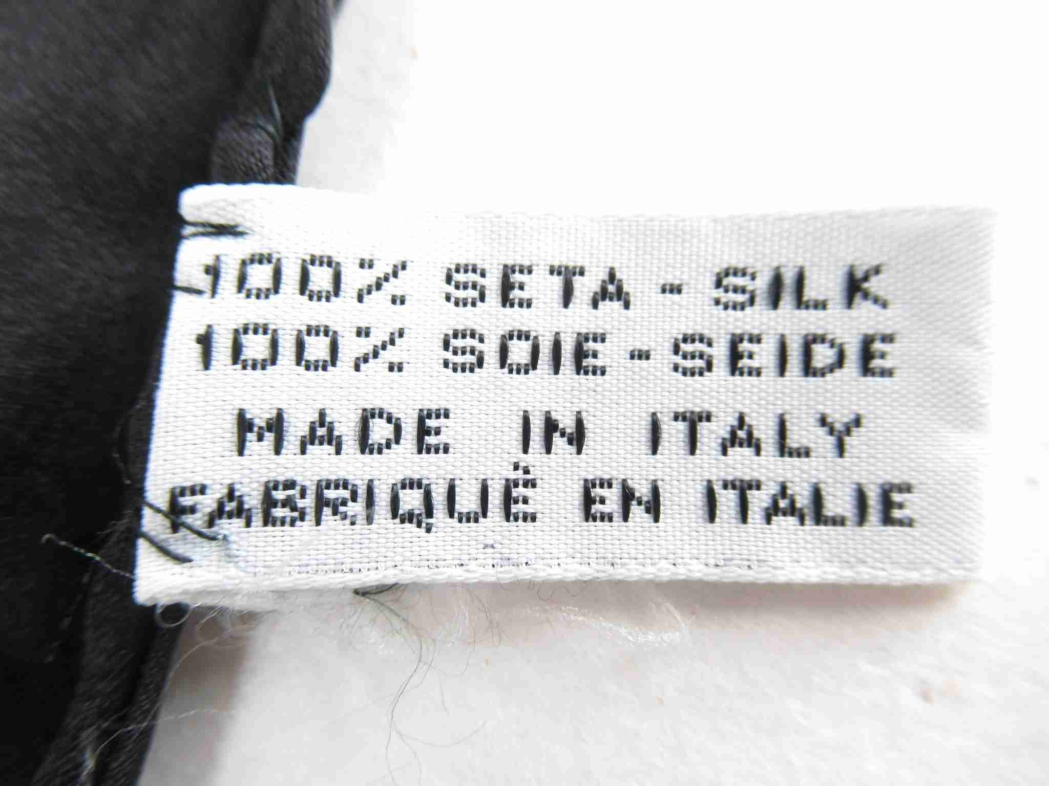 Chanel Vintage 100 Silk Hand-Rolled Silk Scarf - Image 3