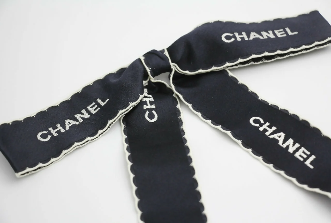 Chanel Vintage 1981-85 Silk Bow Long Ribbon Brooch