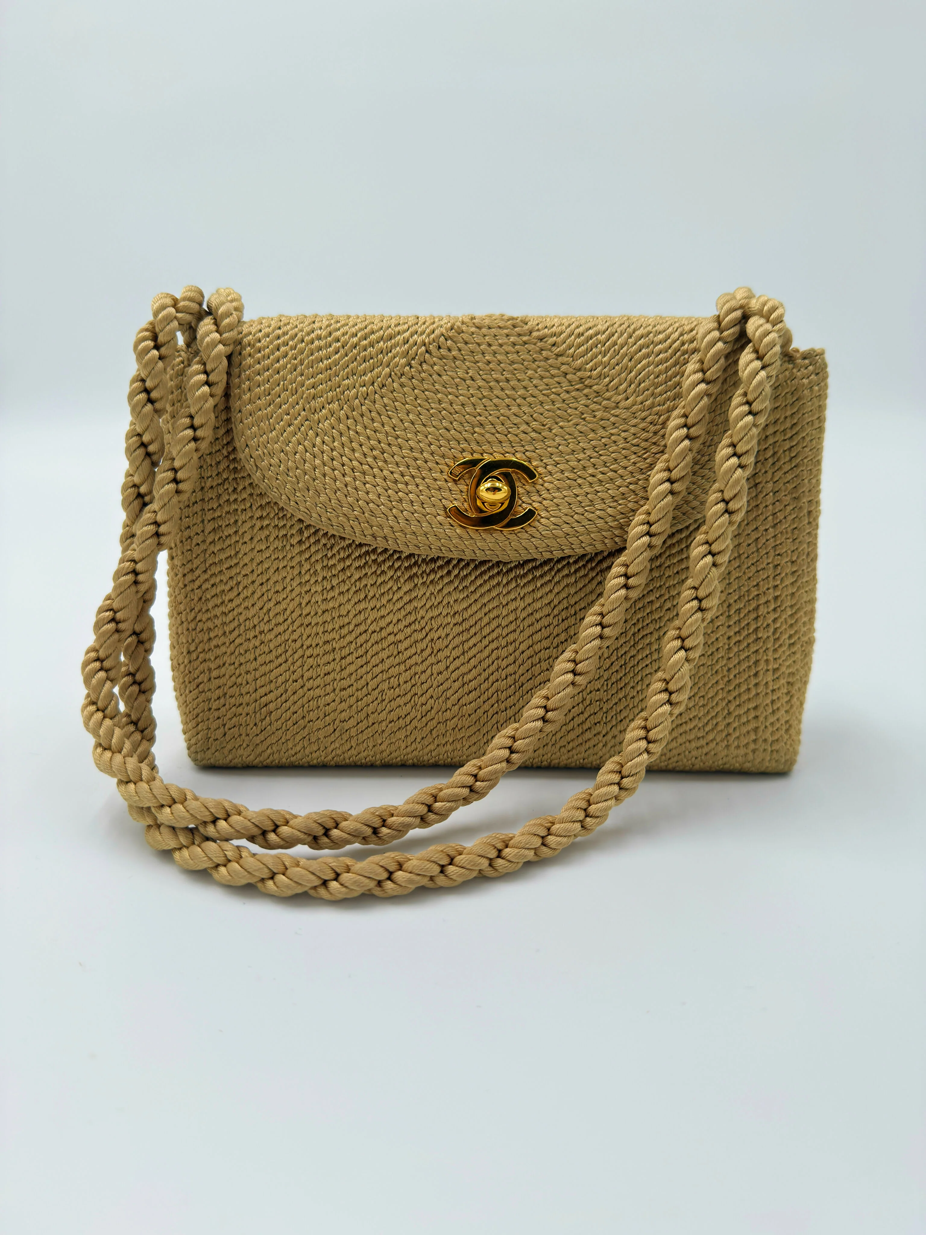 Chanel Vintage 1990s Mini Woven Shoulder Bag - Image 2