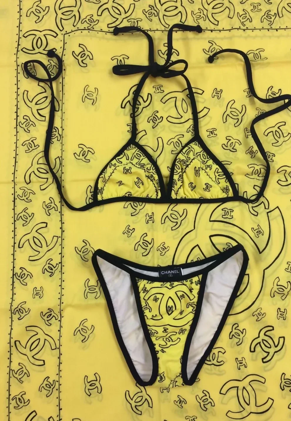 Chanel Vintage 1994 Iconic Logo Bikini Set — Ultra-Rare - Image 6