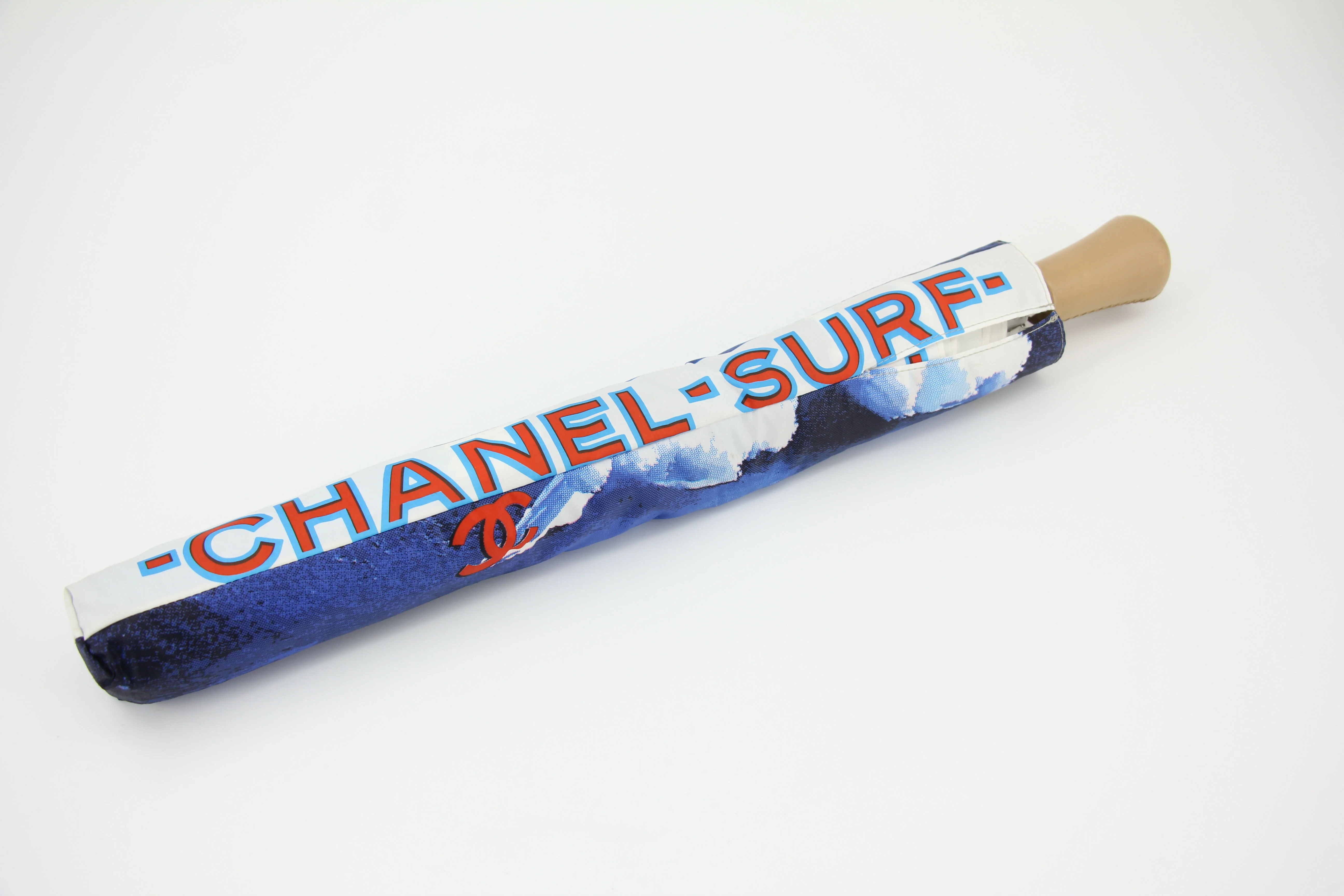 Chanel Vintage 2002 Surf Line Blue Umbrella - Image 6