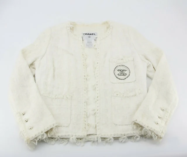 Chanel Vintage 2004 Cruise Ensemble Collarless Jacket