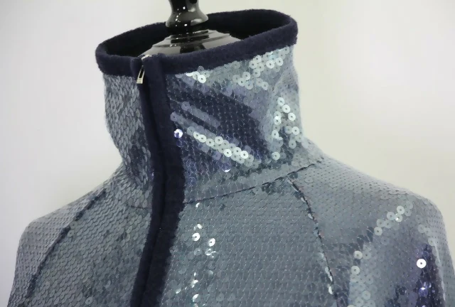 Chanel Vintage 2008 Sequin and Terry Midnight Cloth Jacket - Image 3