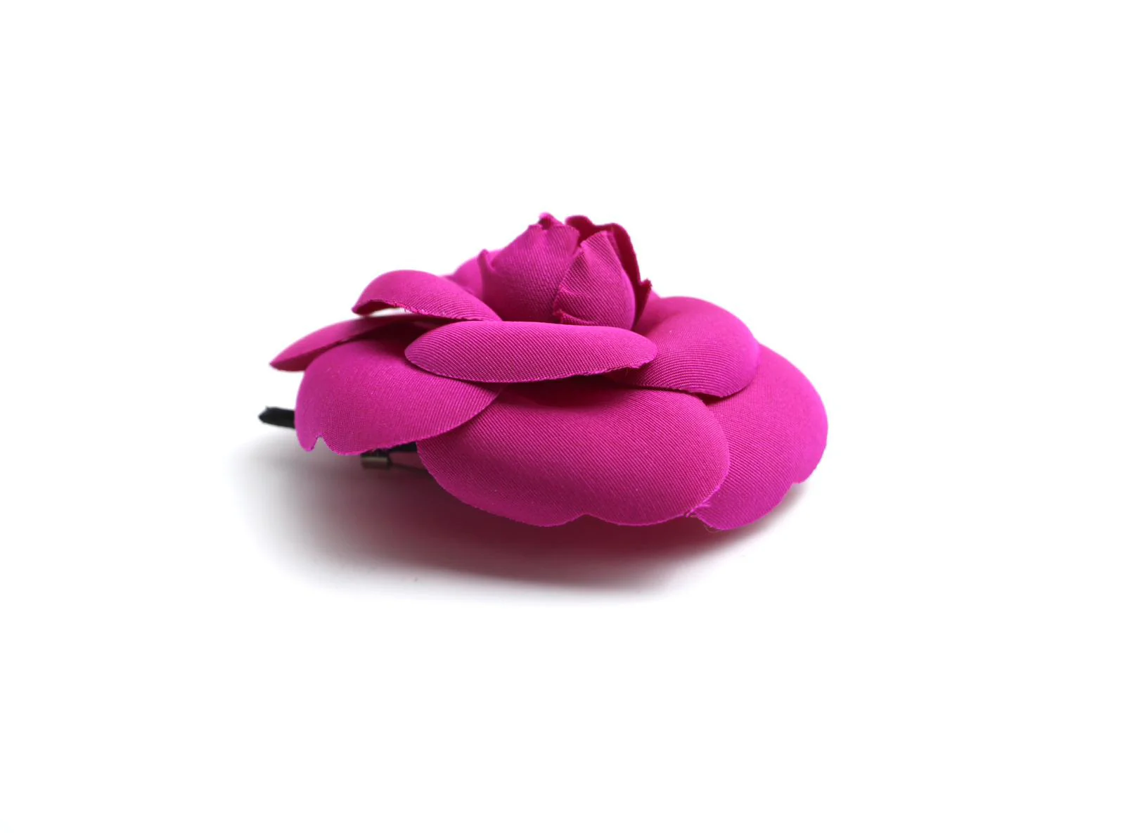Chanel Vintage 81 85 Silk Red Camellia Brooch - Image 8