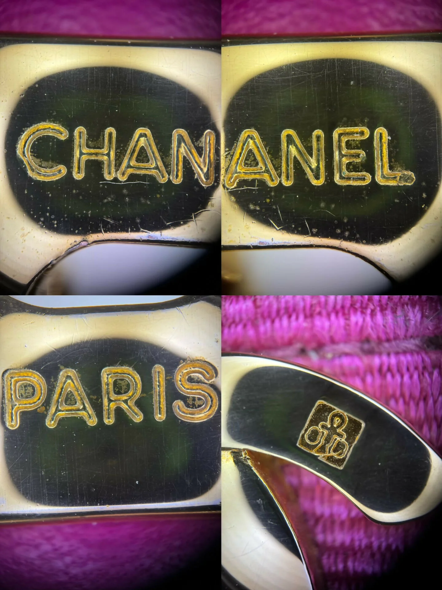 Chanel Vintage 92 Canvas Purple Pink Quilted Chain Crossbody Bag - Image 8
