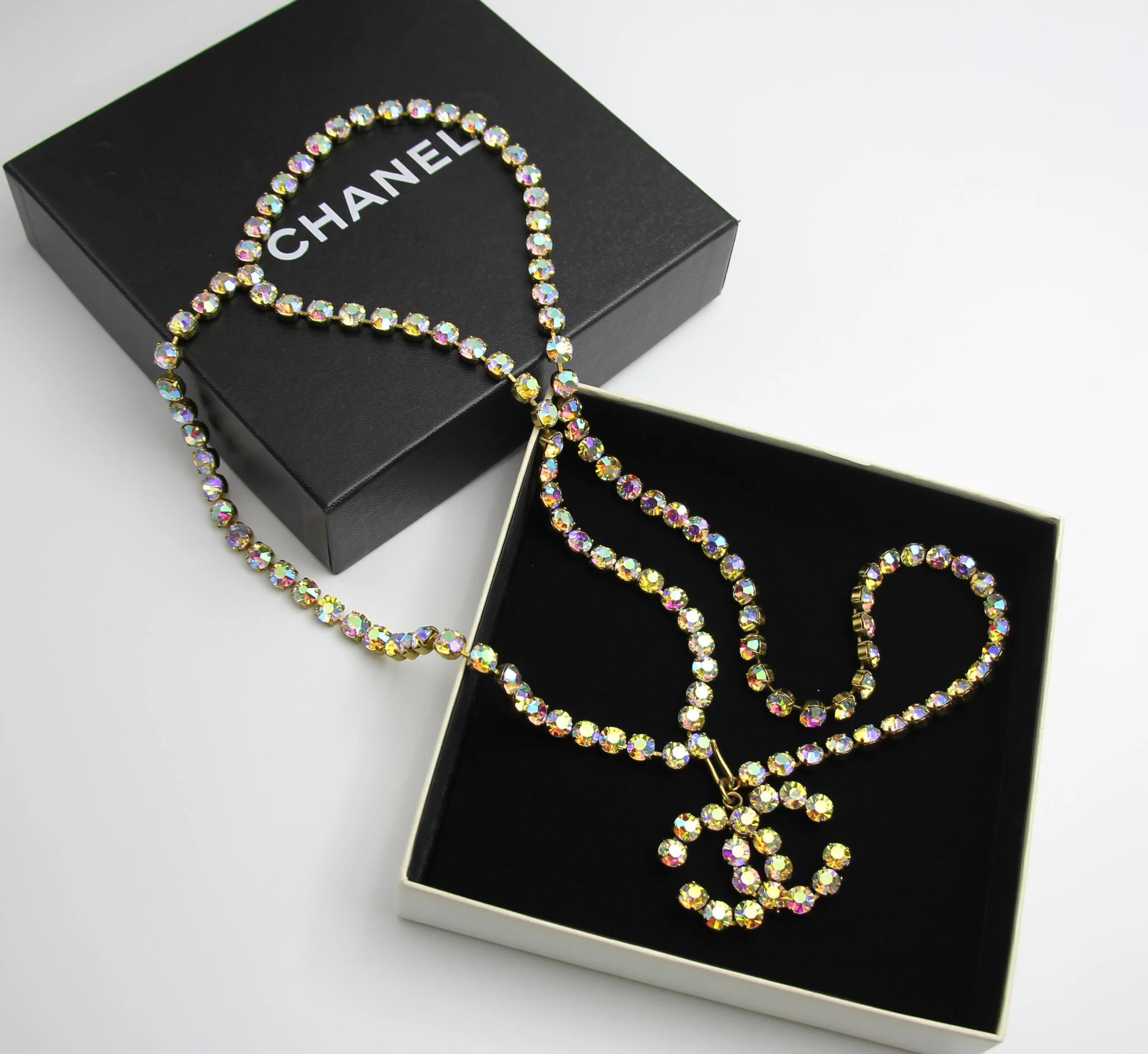 Chanel Vintage 95P Rhinestone Barbie Waist Chain