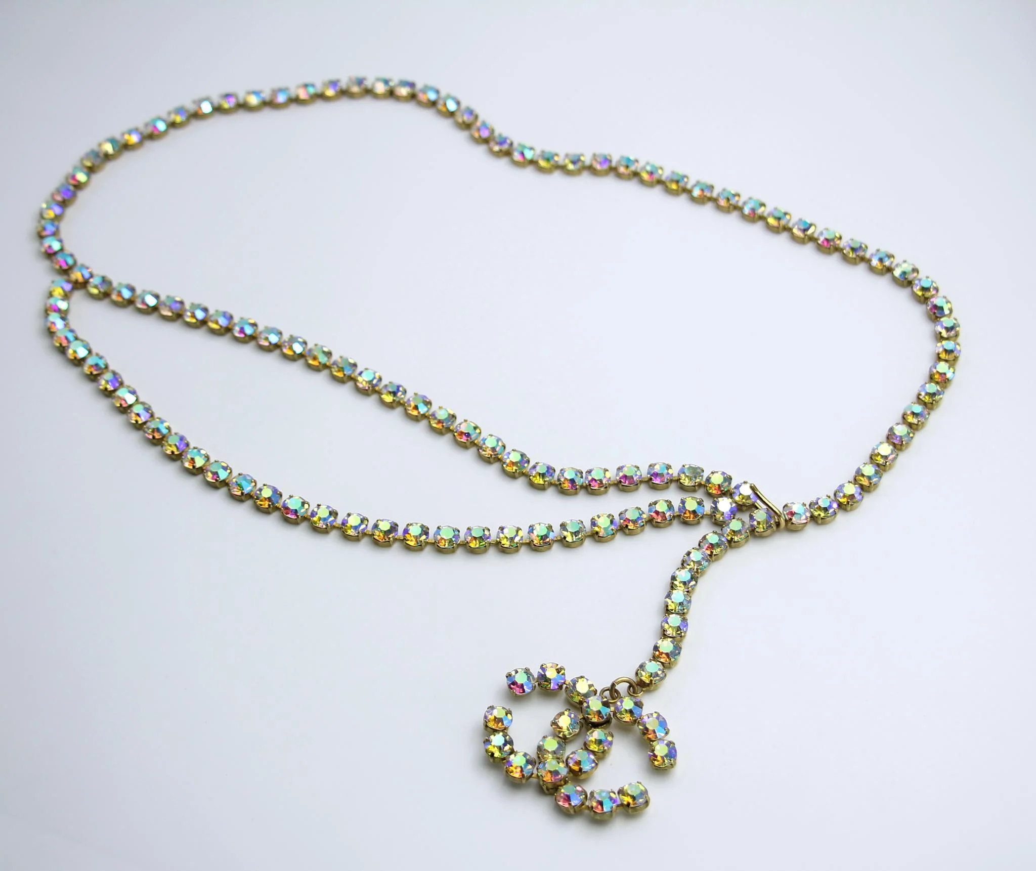 Chanel Vintage 95P Rhinestone Barbie Waist Chain - Image 11