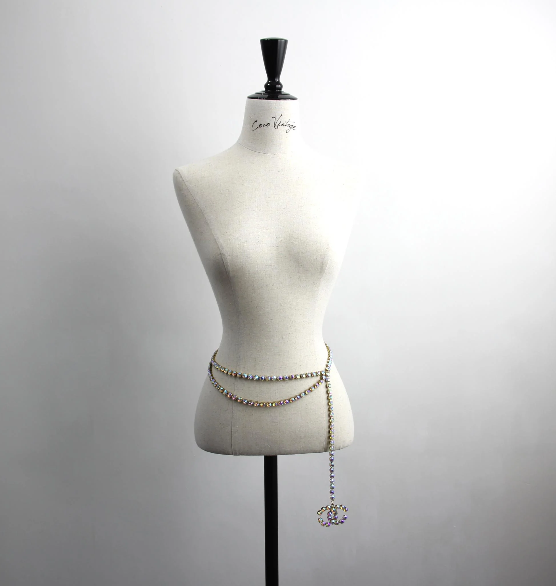 Chanel Vintage 95P Rhinestone Barbie Waist Chain - Image 12
