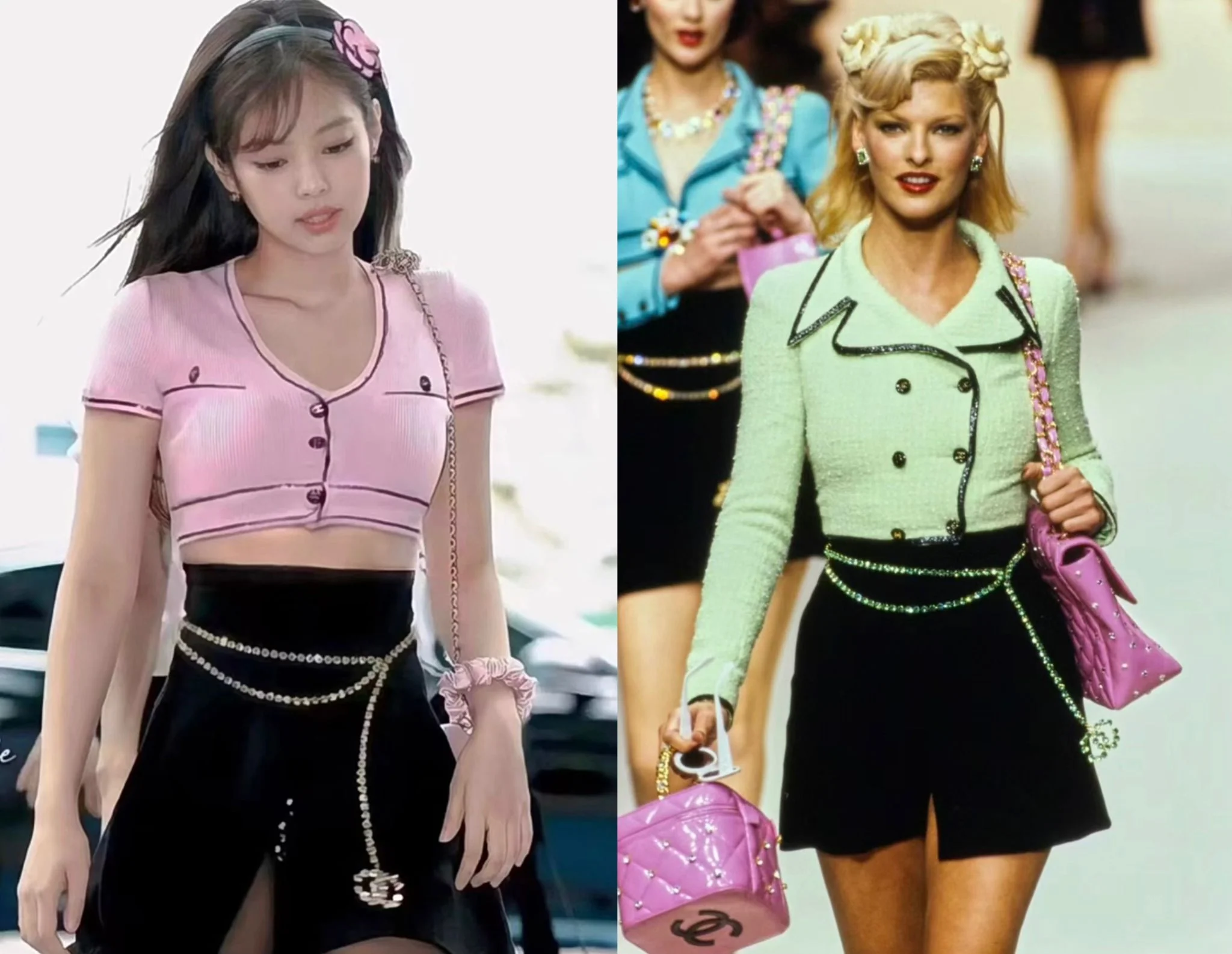 Chanel Vintage 95P Rhinestone Barbie Waist Chain - Image 14